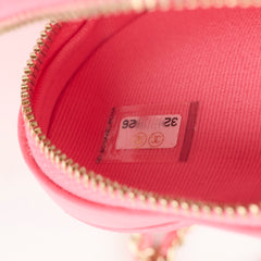 Chanel Micro Heart Bag Charm Pink