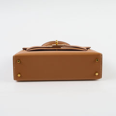 Hermes Mini Kelly Epsom Gold Z Stamp 2021