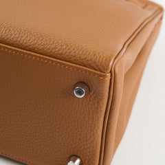 Hermes Kelly 28 Retourne Togo PHW Gold/Feu Verso M Square