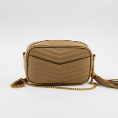 Saint Laurent Mini Lou Camera Dark Beige