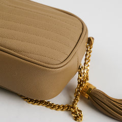 Saint Laurent Mini Lou Camera Dark Beige