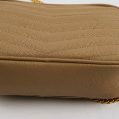 Saint Laurent Mini Lou Camera Dark Beige