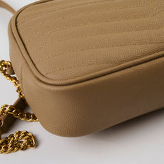 Saint Laurent Mini Lou Camera Dark Beige