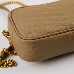Saint Laurent Mini Lou Camera Dark Beige