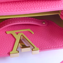 Louis Vuitton Capucine Mini Pink/Lime