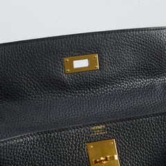 Hermes Kelly 28 Clemence Black - Stamp X