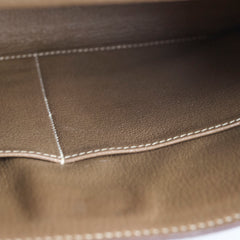 Hermes Kelly 28 Clemence Etoupe Q Square Stamp