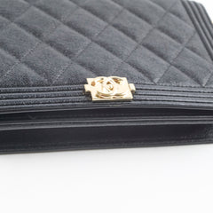 Chanel Boy Wallet On Chain Caviar Black GHW