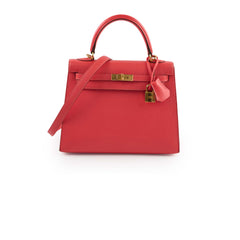 Hermes Kelly 25 Epsom Sellier Rose Jaipur X Stamp 2016