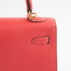 Hermes Kelly 25 Epsom Sellier Rose Jaipur X Stamp 2016