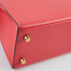 Hermes Kelly 25 Epsom Sellier Rose Jaipur X Stamp 2016