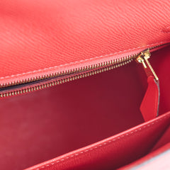 Hermes Kelly 25 Epsom Sellier Rose Jaipur X Stamp 2016