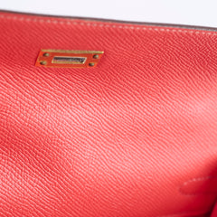 Hermes Kelly 25 Epsom Sellier Rose Jaipur X Stamp 2016