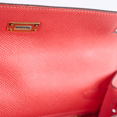 Hermes Kelly 25 Epsom Sellier Rose Jaipur X Stamp 2016