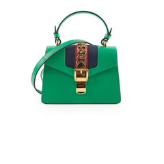 Gucci Sylvie Mini Top Handle Green