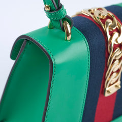 Gucci Sylvie Mini Top Handle Green