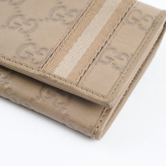Gucci GG Supreme Leather Long Wallet Brown