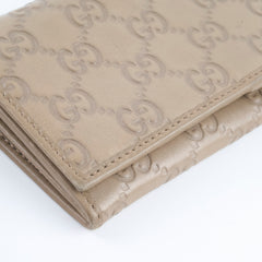 Gucci GG Supreme Leather Long Wallet Brown