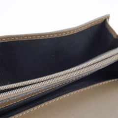 Gucci GG Supreme Leather Long Wallet Brown