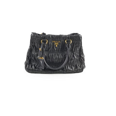 Prada Nappa Gaufre Tote Black