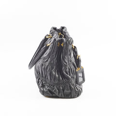 Prada Nappa Gaufre Tote Black