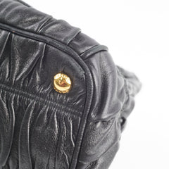 Prada Nappa Gaufre Tote Black