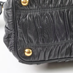 Prada Nappa Gaufre Tote Black