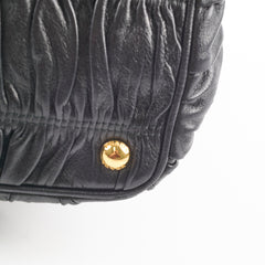 Prada Nappa Gaufre Tote Black