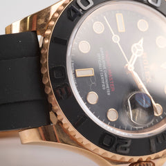 Rolex Yachtmaster 40mm Rose Gold Black Dial