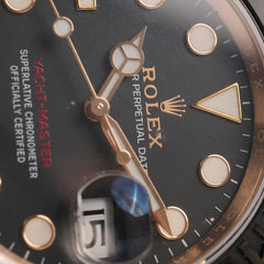 Rolex Yachtmaster 40mm Rose Gold Black Dial
