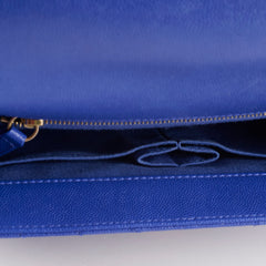 Chanel Medium COCO Handle Caviar Blue Serial 26