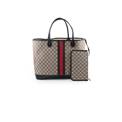 Gucci GG Supreme Web Large Ophidia Tote with Pouch