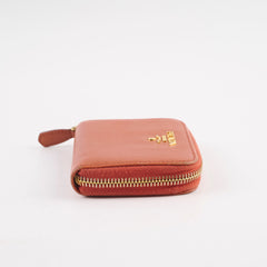 Prada Saffiano Coin Wallet Orange