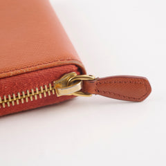 Prada Saffiano Coin Wallet Orange