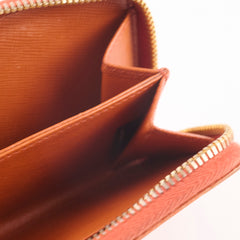 Prada Saffiano Coin Wallet Orange