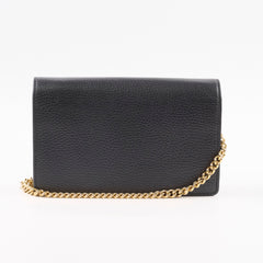 Gucci GG Logo Wallet On Chain Black