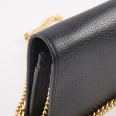 Gucci GG Logo Wallet On Chain Black