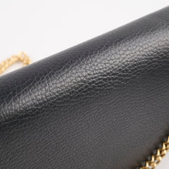 Gucci GG Logo Wallet On Chain Black