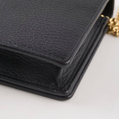 Gucci GG Logo Wallet On Chain Black
