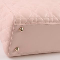 Christian Dior Large Lady Dior Lambskin Pink