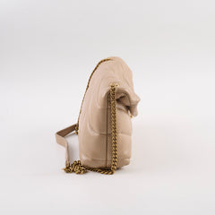 Saint Laurent Lou Puffer Mini Beige