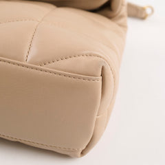 Saint Laurent Lou Puffer Mini Beige