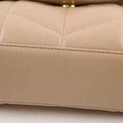 Saint Laurent Lou Puffer Mini Beige