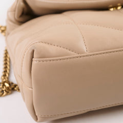 Saint Laurent Lou Puffer Mini Beige