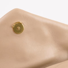 Saint Laurent Lou Puffer Mini Beige