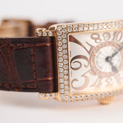 Franck Muller 26mm Long Island Rose Gold with Diamonds Ladies Watch