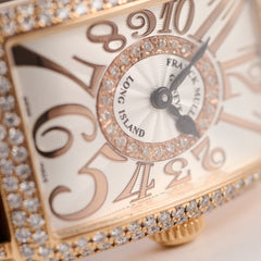 Franck Muller 26mm Long Island Rose Gold with Diamonds Ladies Watch