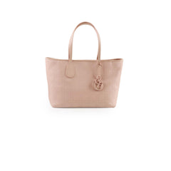Christian Dior Coated Canvas Tote Light Pink