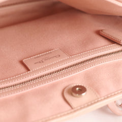 Christian Dior Coated Canvas Tote Light Pink