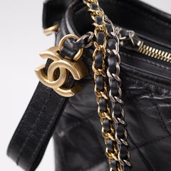 Chanel Medium Gabrielle Bag Black Calfskin